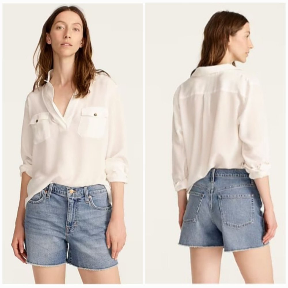 'J.CREW' RAW~EDGE DENIM SHORTS - Picture 13 of 16